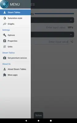 Steam Tables android App screenshot 7